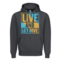 Smoke Live And Let Dive Retro Style Zipper Hoodie - artisFamous