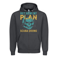 Smoke Retirement Plan Scuba Diving Zipper Hoodie - artisFamous