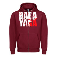 Burgundy action film lovers   ba.b.a   y.a.g.a  gear t shirt Zipper Hoodie - artisFamous
