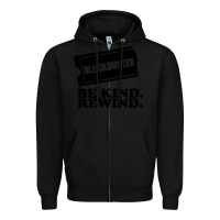 Black blockbuster be kind rewind Zipper Hoodie - artisFamous