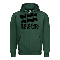 Sports Green blockbuster be kind rewind Zipper Hoodie - artisFamous