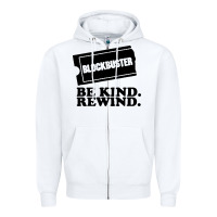 White blockbuster be kind rewind Zipper Hoodie - artisFamous