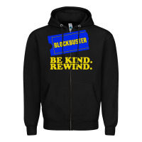 Black blockbuster be kind rewind Zipper Hoodie - artisFamous