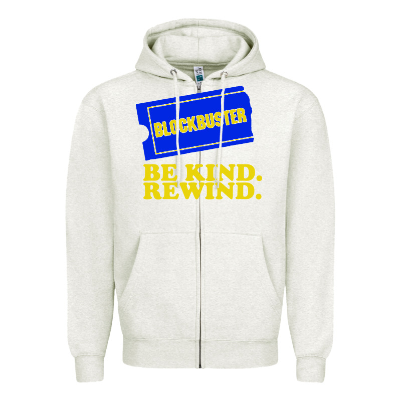 Blockbuster Be Kind Rewind Zipper Hoodie by artisFamous | Teevron
