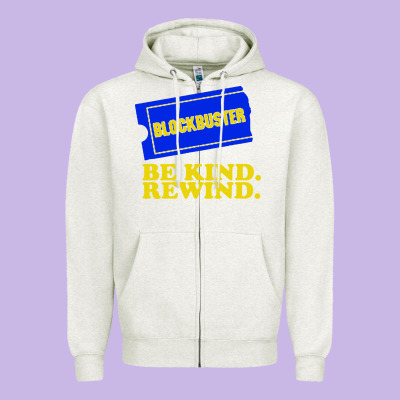 Blockbuster Be Kind Rewind Zipper Hoodie Designed By Artisfamous