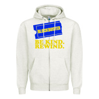 Oatmeal Heather blockbuster be kind rewind Zipper Hoodie - artisFamous