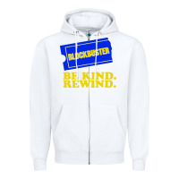 White blockbuster be kind rewind Zipper Hoodie - artisFamous