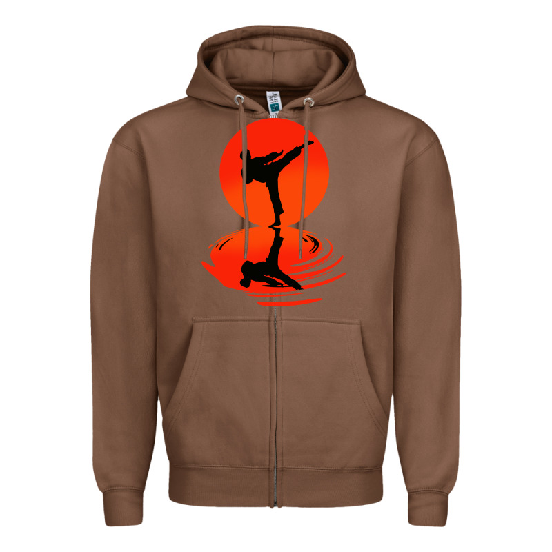 Karate And Kung Fu Zipper Hoodie by artisFamous | Teevron