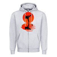 Heather Grey karate and kung fu Zipper Hoodie - artisFamous