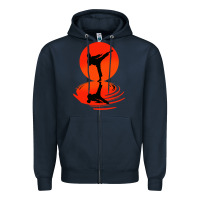 Navy karate and kung fu Zipper Hoodie - artisFamous