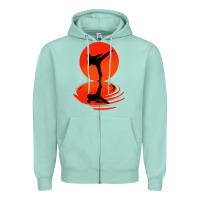 Seafoam karate and kung fu Zipper Hoodie - artisFamous