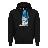 Black winter gnome Zipper Hoodie - JahusDesignShop