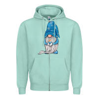 Seafoam winter gnome Zipper Hoodie - JahusDesignShop
