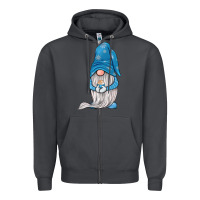Smoke winter gnome Zipper Hoodie - JahusDesignShop