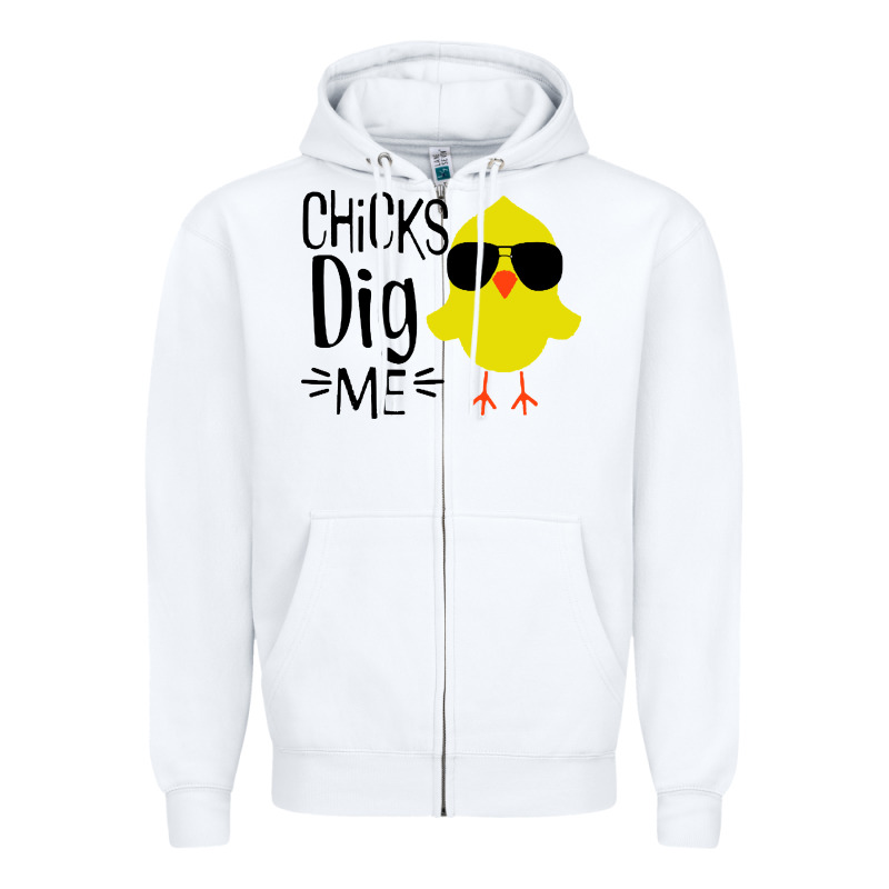 Kids Chick Dig Me Christian Zipper Hoodie by artisFamous | Teevron