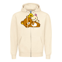 Sandshell rilakkuma rila head shirt Zipper Hoodie - artisFamous