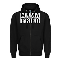 Black Mama Tried Zipper Hoodie - artisFamous