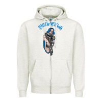 Oatmeal Heather b.i.l.l.i.e  e i.li.s.h  official  bling  t shirt Zipper Hoodie - artisFamous