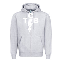 Heather Grey taking care of business rock n roll Zipper Hoodie - artisFamous