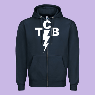 Taking Care Of Business Rock N Roll Zipper Hoodie Designed By Artisfamous