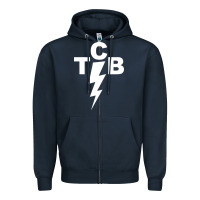 Navy taking care of business rock n roll Zipper Hoodie - artisFamous