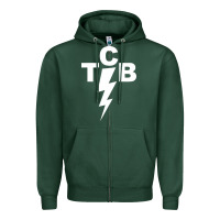 Sports Green taking care of business rock n roll Zipper Hoodie - artisFamous