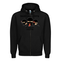 Black mixed martial arts and crafts Zipper Hoodie - artisFamous