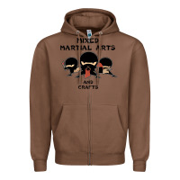 Chestnut mixed martial arts and crafts Zipper Hoodie - artisFamous
