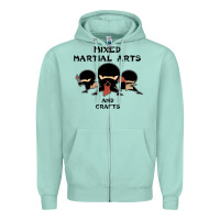 Seafoam mixed martial arts and crafts Zipper Hoodie - artisFamous