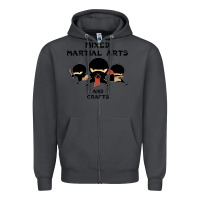 Smoke mixed martial arts and crafts Zipper Hoodie - artisFamous