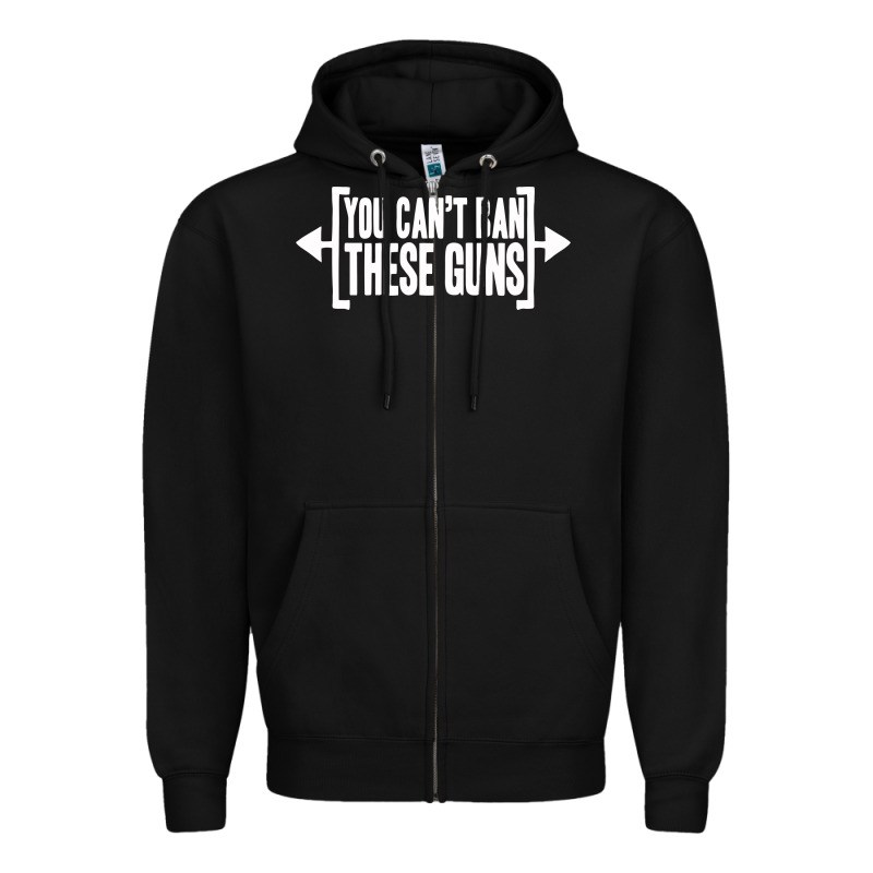 You Can't Ban These Guns Zipper Hoodie by artisFamous | Teevron