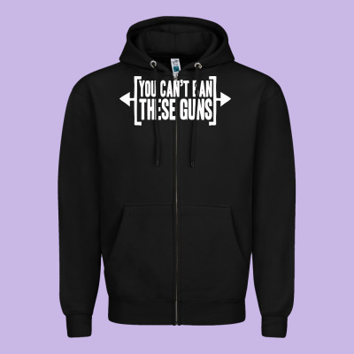 You Can't Ban These Guns Zipper Hoodie Designed By Artisfamous