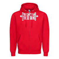 Red you can't ban these guns Zipper Hoodie - artisFamous