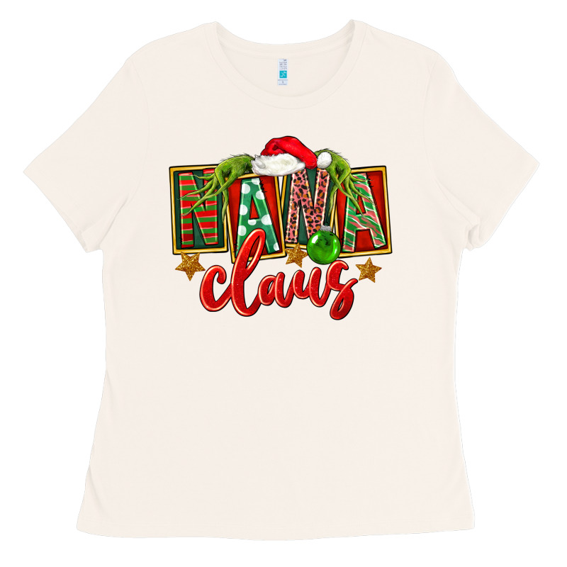 Christmas Nana Claus Mother's Day Ladies Tee by FaDigitalArtStudio | Teevron