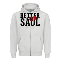 Dove Grey better cal saul Zipper Hoodie - artisFamous