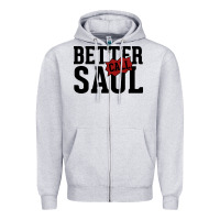 Heather Grey better cal saul Zipper Hoodie - artisFamous