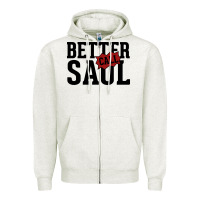 Oatmeal Heather better cal saul Zipper Hoodie - artisFamous