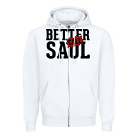White better cal saul Zipper Hoodie - artisFamous