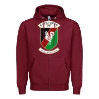 Burgundy glentoran Zipper Hoodie - artisFamous