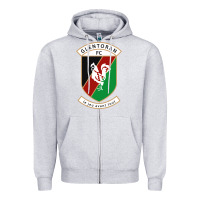 Heather Grey glentoran Zipper Hoodie - artisFamous