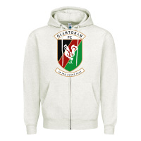 Oatmeal Heather glentoran Zipper Hoodie - artisFamous