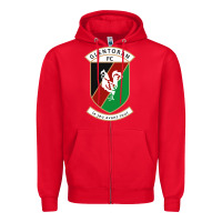 Red glentoran Zipper Hoodie - artisFamous