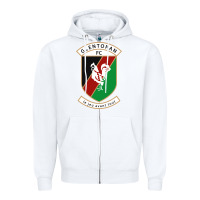 White glentoran Zipper Hoodie - artisFamous