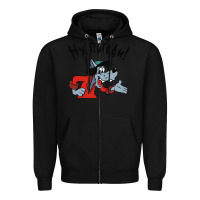 Black nu pogodi! Zipper Hoodie - artisFamous