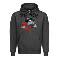 Charcoal Heather nu pogodi! Zipper Hoodie - artisFamous