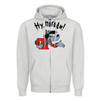 Dove Grey nu pogodi! Zipper Hoodie - artisFamous