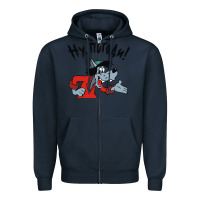 Navy nu pogodi! Zipper Hoodie - artisFamous