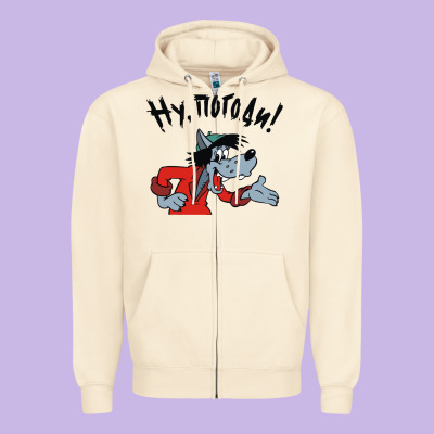 Nu Pogodi! Zipper Hoodie Designed By Artisfamous
