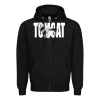 Black f 14 tomcat f14 navy jet fighter plane tshirt pilot t shirt Zipper Hoodie - artisFamous