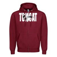 Burgundy f 14 tomcat f14 navy jet fighter plane tshirt pilot t shirt Zipper Hoodie - artisFamous